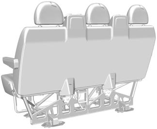 Seats Folding the entire seatback forwards Removing the bench seats 1 2 E68611 E68610 To fold the seatback: 1.