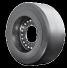 tread available up to 7 inches deep. HD HD Solidflex Size Brawler Solidflex: Pneumatic Equivalent Size O.D. Rubber Thickness Tread * @6 mph @10 mph in in in 32nds lbs lbs lbs lbs @16 mph 55 10 18 17.