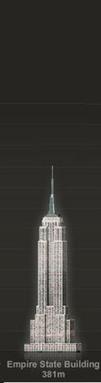 Burj Khalifa 57 Otis Elevators 2 Double Decker Using MRL Speeds Up to 33 ft/s or 22 miles
