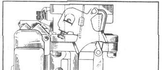 Check clearance between upper edge of choke valve and inner wall of air horn; this should be 1/8" (use Tool J-818-5), Figure 52. FAST IDLE ADJUSTMENT: 1.