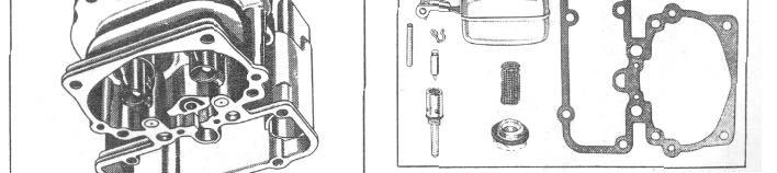 FUEL SYSTEM & EXHAUST 4-19 6. Remove a 11 parts from the carburetor body, except nozzles and other pressed in parts, Figure 58. carbon from bores of flange.