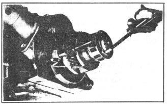 Removing lock ring (2), Figure 13, will permit the removal of the ring gear (1) from the overdrive mainshaft (3), the oil collector ring (4) is spun securely to the mainshaft to form an oil tight
