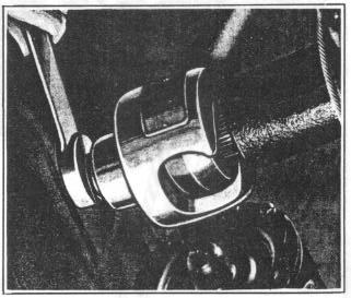 Slide steering gear forward on frame and rotate to the left until pitman arm is clear 2. Using puller No. J-1374, Figure 6, remove pitman arm. 3. Remove gear shaft cover. 4.