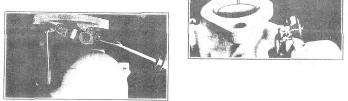 Adjust by bending throttle connector rod at lower angle. 21. Adjust metering rod after pump adjustment is made. (See Figure 4).