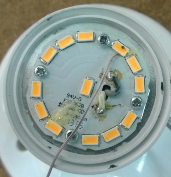 Test Data: Photo of test location: TMP LED Supply voltage: AC 120 V Type of thermocouples: T Test Duration: 3.5 hours Sample No.