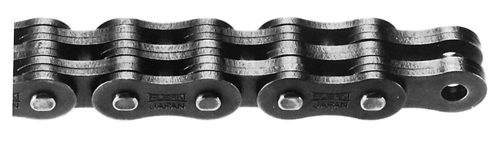 LEAF CHAIN Leaf Chain Leaf chains generally have greater tensile strength than roller chains, and run over sheaves rather than sprockets.