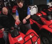 Sales Service Expertise Look for the sign of quality when you buy your Honda ATV, or call 0845 200 8000 and we ll find the closest to you. Charged at local rate from landlines.