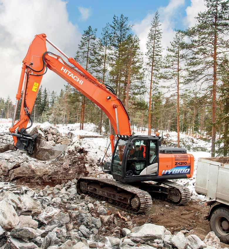 ZH210-5 PERFORMANCE The new ZH210-5 hybrid excavator will provide energy-saving performance on any earthmoving or construction site, but without compromising on power, speed or ease of operation.