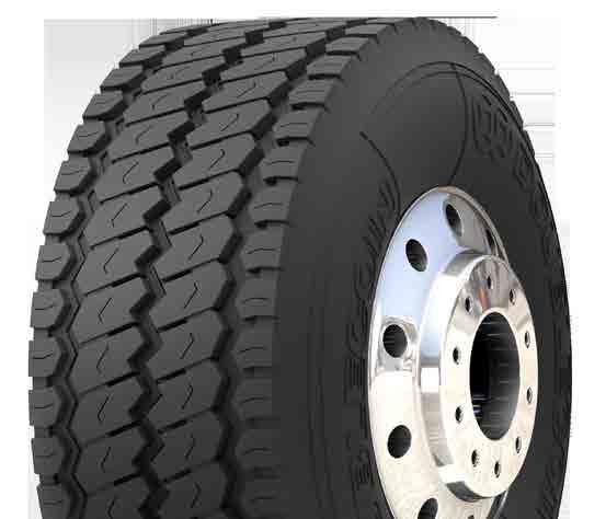 MIXED SERVICE RT910 PREMIUM WIDE BASE TRAILER/ALL-POSITION Tread pattern/heavy ply rating designed for multiple uses 5-rib design is excellent for free rolling applications Durable casing provides