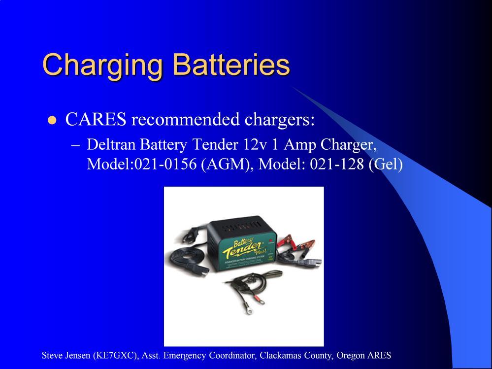 Allows recharge of the 80-100 Amp hour batteries in 100-150 hours. The model 021-128 that G.I.Joes stocks is has a voltage of 13.2 for Gel Cell batteries. $50 The model 021-156 has a voltage of 13.