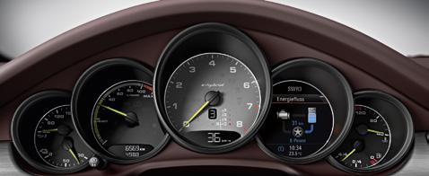 Crossover between driving with combustion engine and boost with electric support Displays. The main information about your car is always in view clearly and concisely.
