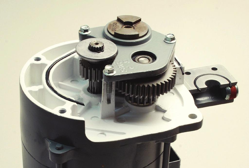 Design Features Motors and Spur Gears EIM motors employ a minimum number of mounting configurations to maximize interchangeability.