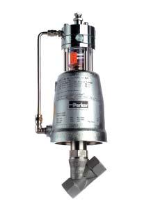 Series 820: 2 Way Angle Body Control Valves: 1/2 to 2 NPT PNEUMATIC CONTROL: Pneumatically operated control valve for neutral to aggressive fluids including pneumatic (p/p) positioner.