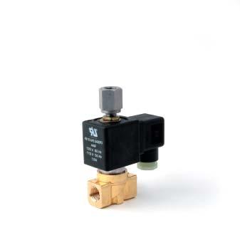 3 Way Direct Acting Pilot Control Valves FEATURES Pilot Control Valve Compact design for industrial applications Brass or stainless steel body valves NC (normally closed) and NO (normally open)