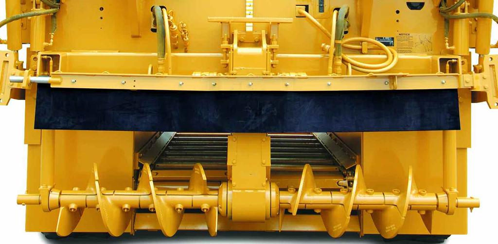 Feeder Design Tunnel construction improves mix flow. The AP-1055D auger drive assembly is independent of the tractor which allows the distance between the two feeders to be significantly reduced.