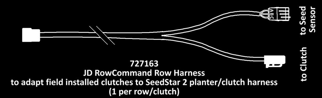 This will mandate that the RFM and Base Harness be mounted in a location within 4 feet of the 35 pin or 47 pin Deutsch connector(s) that terminate the clutch portion of the SeedStar2 planter/clutch