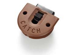 Upper Catch - White White 35mm Adjustable Upper Catch - Brown Colour Brown Note: Suits up to 15kg doors.
