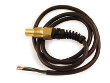 ELECTRICAL COMPONENTS Black Pressure Switch High-Limit Switch Brass stem and stainless-steel nipple 3600 PSI 580 PSI switching pressure 45" wire length 9.802-458.