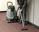 This vacuum system makes it easy to move from spill to spill due to its ergonomic and powder-coated handle, smooth-rolling wheels, and compartment storage.