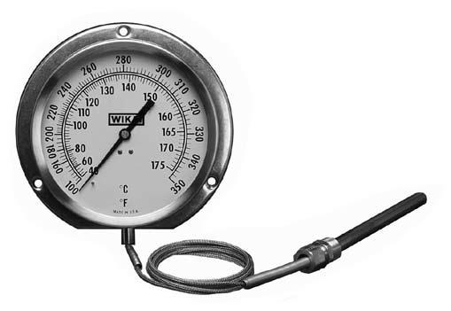 Vapor Actuated Thermometers Type TI.V20/TI.V25, TI.V35/TI.
