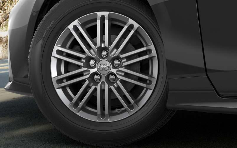 Exterior Accessories 15" 10-Spoke Alloy Wheels (A) Make them look twice when they see your Prius Prime with the