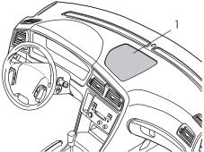 1 Move the left front seat to its rearmost position Shift the gear selector lever to the rearmost position.