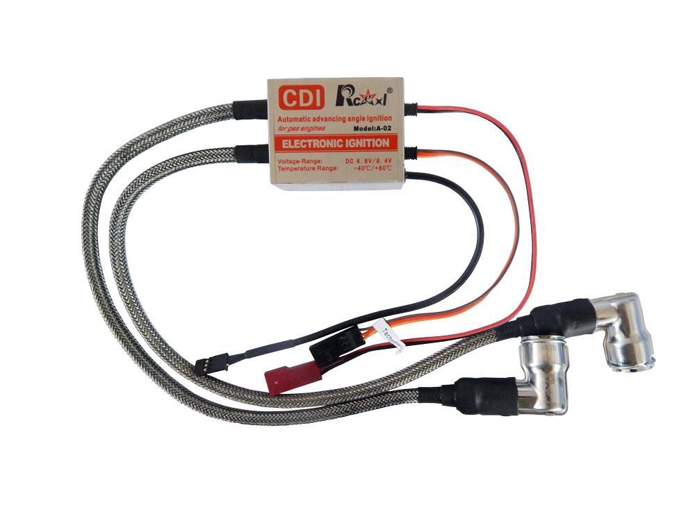 4. Ignition System control Ecotrons CDI ignition system can control 2 spark plugs for 2-stroke, 2 cylinders, for small UAV engines. This CDI can be programmed by the user.