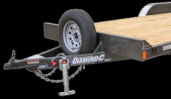 Feature Highlights Common features found on Diamond C s Auto & Cycle Trailers Formed Front Bumper Gravel Guard Aluminum Diamond Plate included with Pro Package