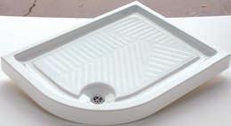 Weight: Kg 45 * lato non smaltato Maggiore Piatto doccia in ceramica smaltato su tre lati 120 x 80 x h 11 cm.