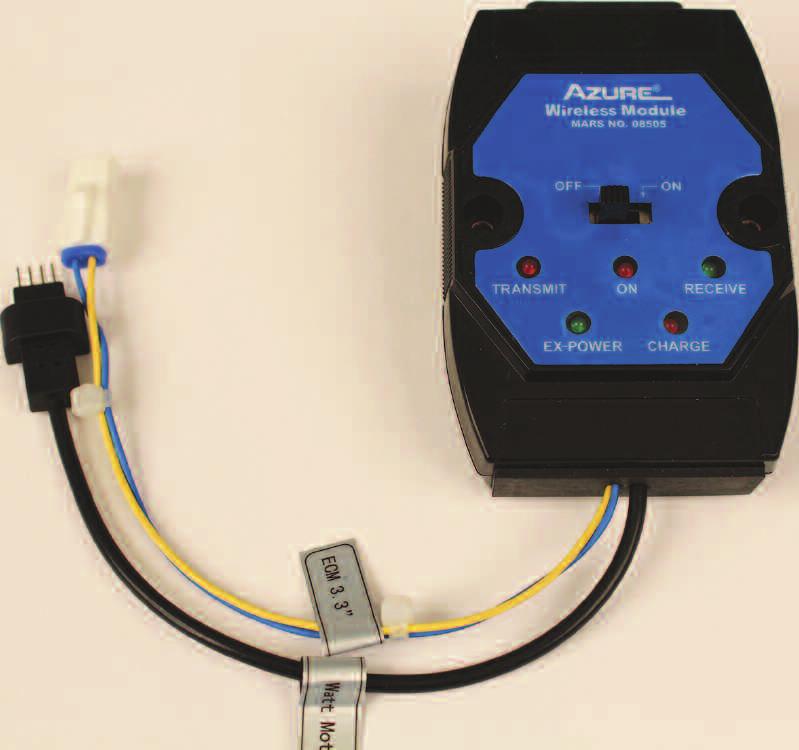 Plug the optional wireless programmer into either motor and use your smart phone to change both the speed and rotation