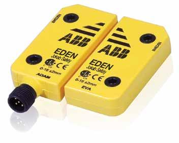 Non-contact safety sensor Eden Approvals: TÜV NORD Application: Door and hatches Position control Sector detection Slot detection Features: A non-contact safety sensor for the highest safety level