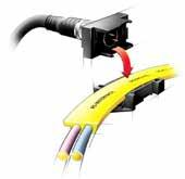 Connection to the AS-i bus AS-i makes safety easy Installation is easy as all units are connected to the same yellow AS-i cable/ bus. This thereby minimises the risk of faulty connection.
