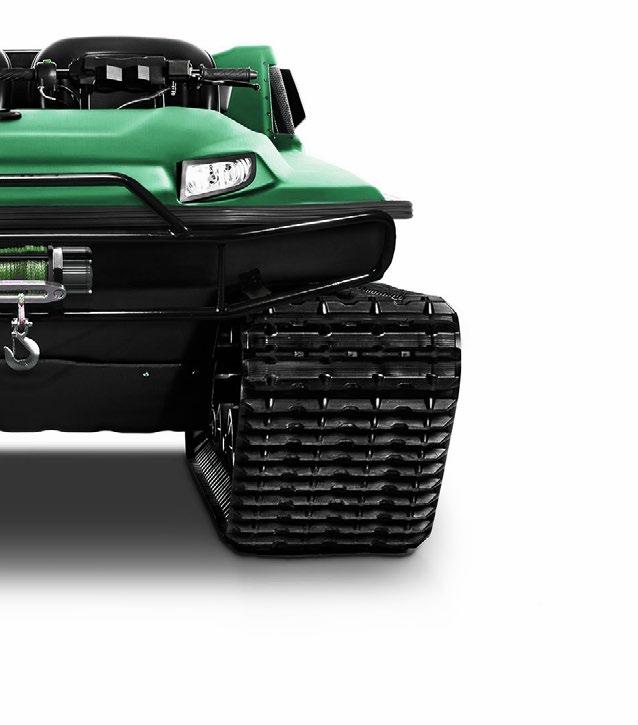 Tinger: ATV vehicles Tracked ATV - Tinger Track Range consists of three models: Track S380 / Track C500 / Track S500 Dimensions: Length - 3000 mm / Width - 1900 mm / Height - 1260 mm Petrol engines