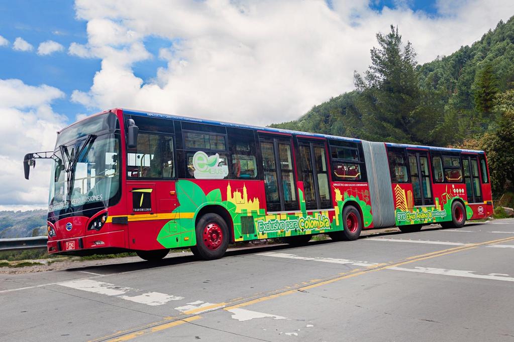 Colombia First 18 Mt E-bus H/F in the world