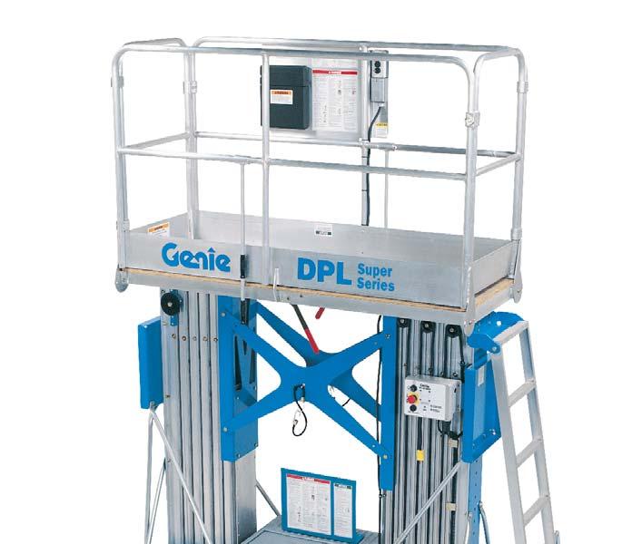 Convenience and Value The Genie DPL Super Series lift is a cost-effective two-worker option.