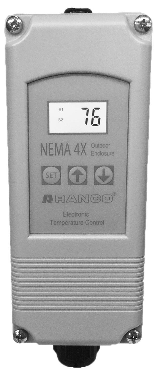 INSTALLATION DATA ETC SINGLE Stage Electronic Temperature Control - NEMA TYPE 4X The Ranco ETC is a microprocessor based electronic temperature control designed to provide on/off control for