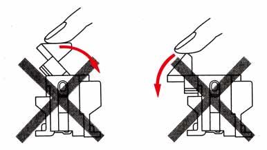) o not attempt to open or over rotate an already released actuator (refer to the diagram below). These actions may damage the actuator.