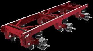 46,000 pounds Ride Height: 9, 10, 11 or 12 inches Box Width: 48 inches Axle Spread: 49 inches
