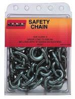 lbs. 66 Long with S hooks on each end Durable zinc fi nish Required by law in most states while towing 4-Color package or bulk Item #
