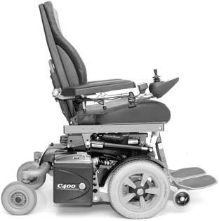 On wheelchairs with Pilot+ control system, front/back lights and turn