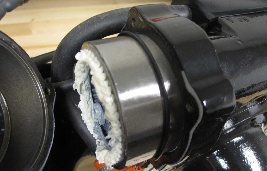 4. Pull off motor to expose the internal gear &