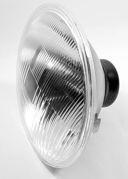 LIGHTING PARTS CHROME 6 1/4"" HEADLIGHT 6 1/4" Chromed steel Headlight assembly with Halogen Lamp. Ideal for use when building streetrackers.