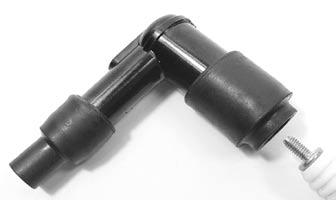 NGK Resistor Spark Plug Cap (1K Ohms) for use with Champion projected nose Resistor spark plugs (with Solid terminal end).