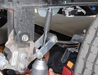 Installation Tips -The New Joy Rider When installing the ⅜-inch self-drilling bolts to the upper bracket, the cordless impact wrench comes in handy when equipped with an 8-inch ½-inch drive extension