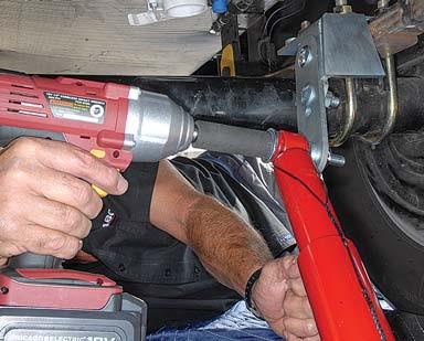 Installation Tips -The New Joy Rider A cordless impact wrench will be invaluable when installing the Joy Rider shock absorber to the upper and lower brackets.