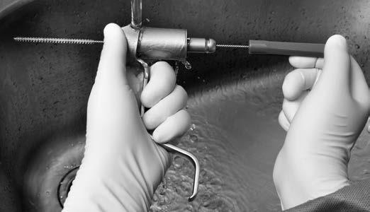 Care and Maintenance Manual Cleaning Instruction 3. Spray and wipe. Spray and wipe the device using a neutral ph enzymatic solution for a minimum of 2 minutes.