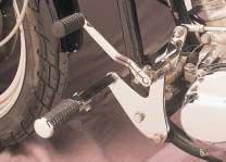 Complete kits include ribbed foot and shifter pegs, mounting plates, control arms and all hardware.