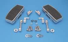 99 Universal Adjustable Mini-Floorboard Kits for Highway Bars Designed to clamp-on to highway bars and features vibration-absorbing