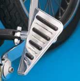 Passenger boards fit all models from 1994 to present originally equipped with rear floorboards, while the brake cover fits FL Softail models from 1986 to present and Touring