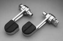 Iso-Pegs may be used on early or late-model bikes. Iso-Pegs 48250 Small, male mount (sold in pairs).....$38.29 48251 Small, 5/8" female (sold in pairs)......$38.29 48252 Large, male mount (sold in pairs).